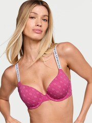 Victoria's Secret Luscious Rose Pink Shine Full Cup Push Up Bra - Image 1 of 3