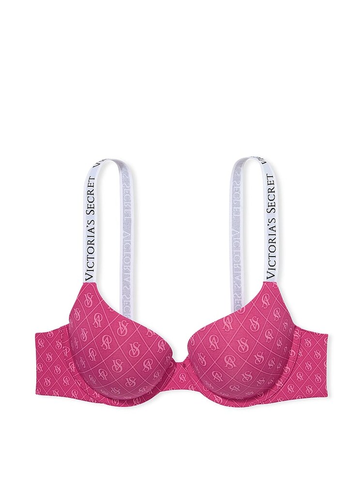 Victoria's Secret Luscious Rose Pink Shine Full Cup Push Up Bra - Image 3 of 3