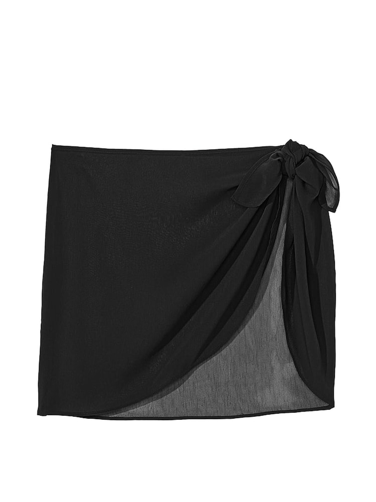 Victoria's Secret Black Sheer Crinkle Sarong - Image 3 of 3 Victoria's Secret Black Sheer Crinkle Sarong - Image 3 of 3