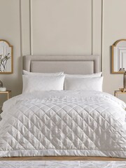Soiree Ivory Montez Luxe Jacquard Bedspread - Image 1 of 3