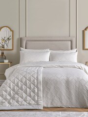 Soiree Ivory Montez Luxe Jacquard Bedspread - Image 2 of 3