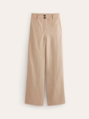 Boden Natural 100% Cotton Westbourne Linen Trousers - Image 4 of 4