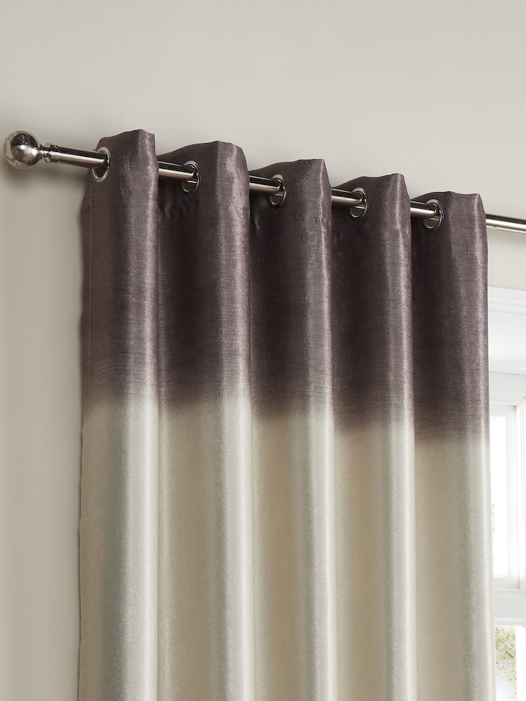 Fusion Ombre Strata Room Darkening Pair of Eyelet Curtain - Bild 2 von 3 Fusion Ombre Strata Room Darkening Pair of Eyelet Curtain - Bild 2 von 3