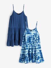 Simply Be Blue Tie Dye Value Beach Dresses 2 Pack - Image 5 of 7