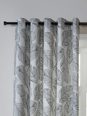 Fusion Matteo 100% Cotton Pair of Eyelet Curtains - Imagem 2 de 3