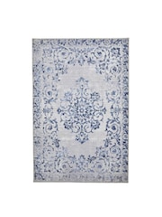 Dreams & Drapes Blue Faraday  Washable Rug - Image 2 of 4