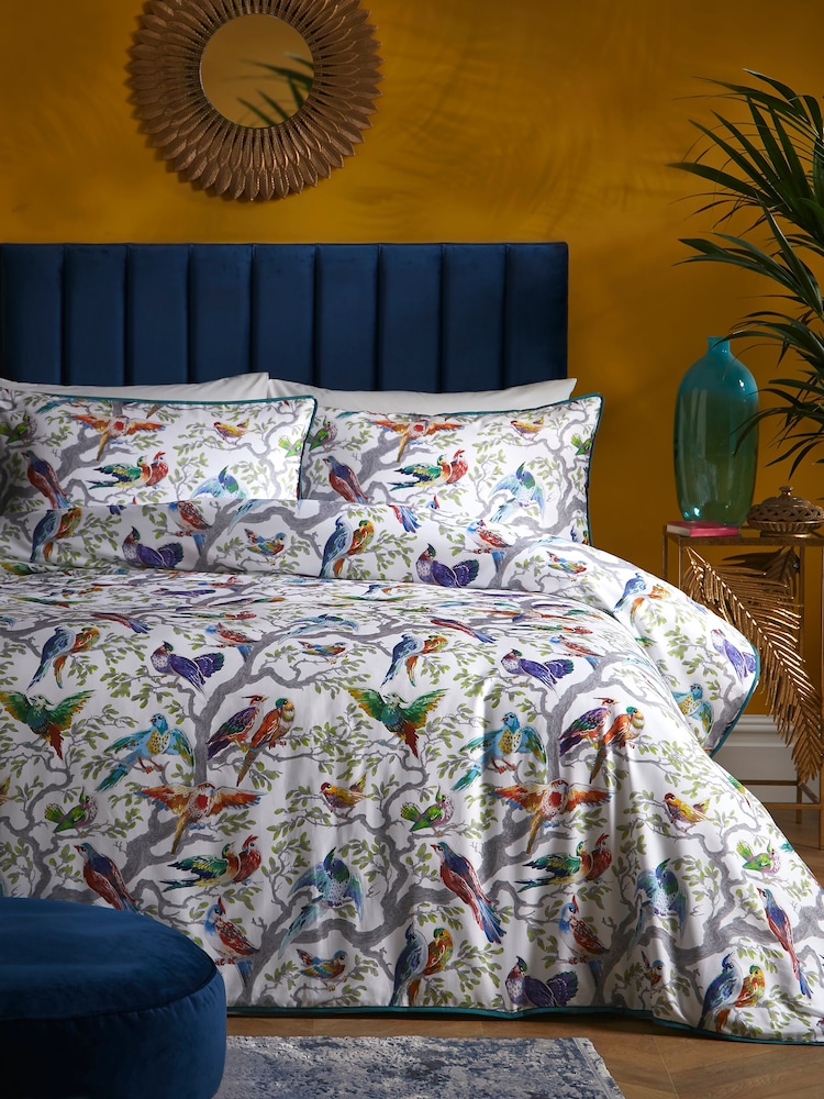 Laurence Llewelyn-Bowen 100% Cotton Birdity Absurdity 200 Thread Count Duvet Cover Set - Изображение 4 из 4