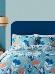 Fusion Duck Egg Luna Reversible Duvet Cover Set - Image 2 of 7