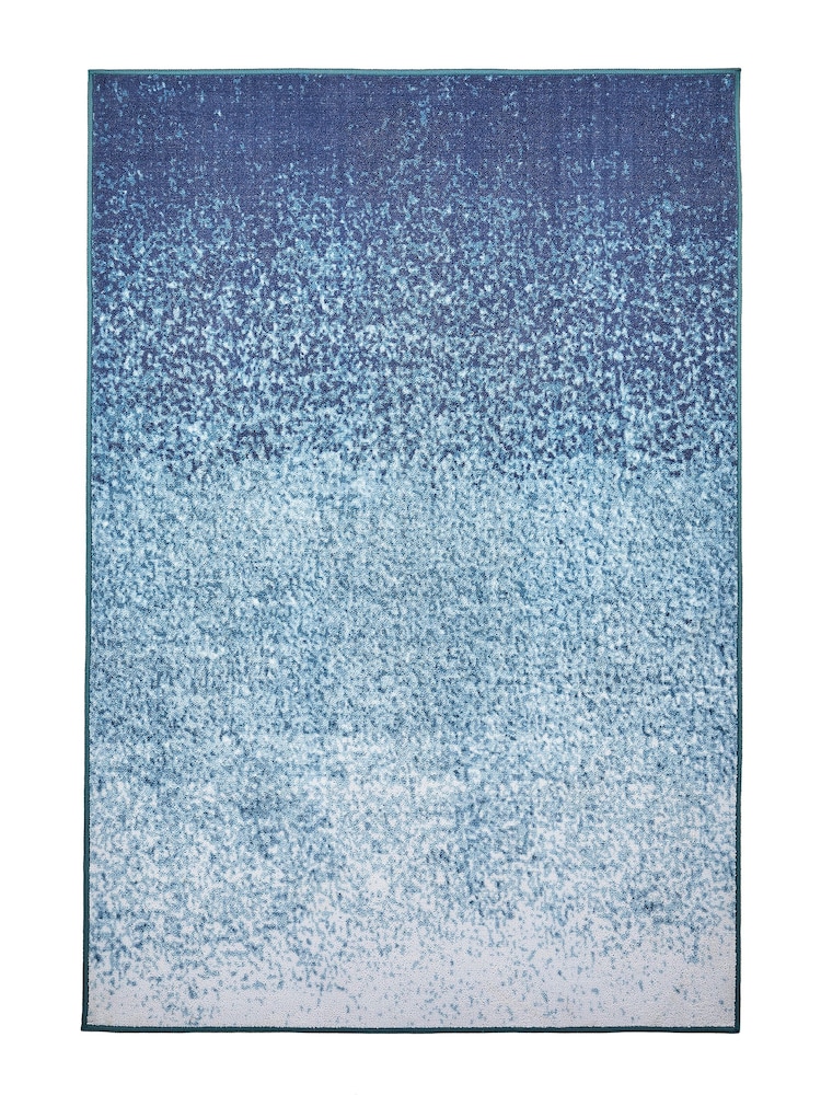 Fusion Blue Lex  Washable Rug - Image 2 of 4