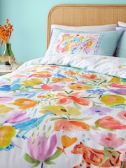 Appletree Duck Egg Festival 100% Cotton Duvet Cover Set - Image 4 of 6