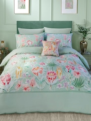 Soiree Tropical Leopard 500 Количество нитей Пододеяльник Комплект - Изображение 1 из 5