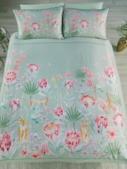 Soiree Tropical Leopard 500 Количество нитей Пододеяльник Комплект - Изображение 4 из 5