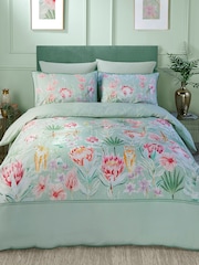 Soiree Tropical Leopard 500 Количество нитей Пододеяльник Комплект - Изображение 5 из 5