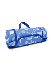 Fusion Blue Coastal Bay Waterproof Backed Picnic Blanket - Image 2 of 4