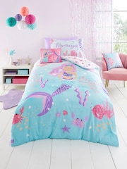 Bedlam Agua Mermaid Vibes Reversible Duvet Cover Set - Image 1 of 4
