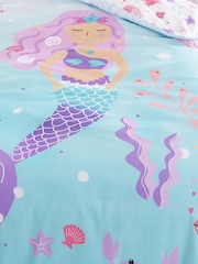 Bedlam Agua Mermaid Vibes Reversible Duvet Cover Set - Image 3 of 4