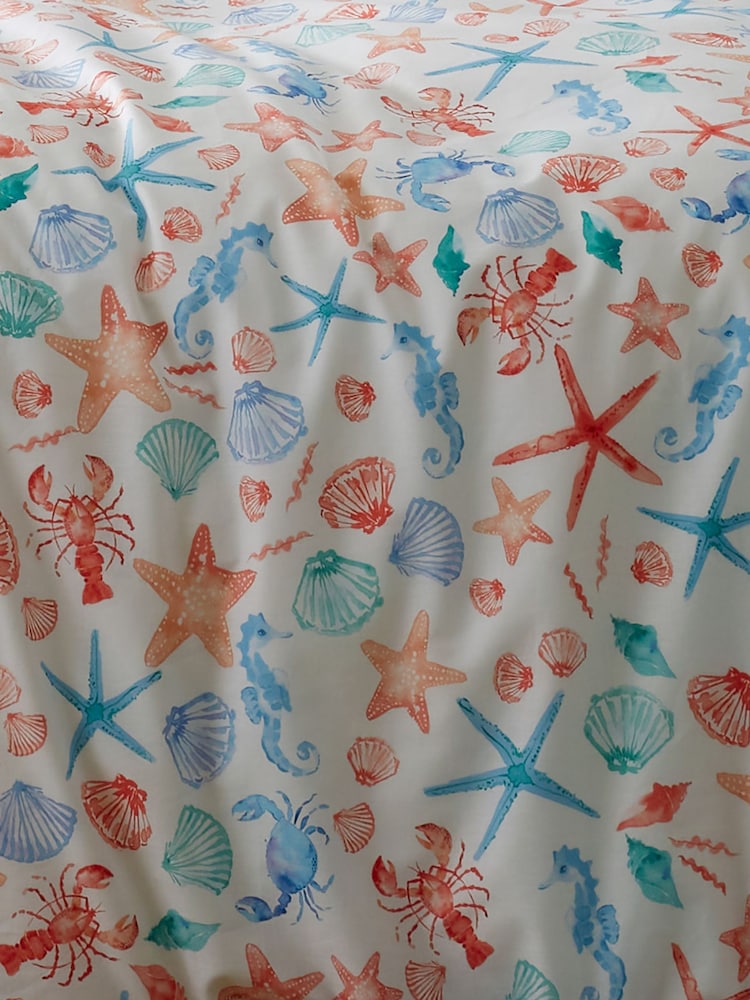Fusion Coral Camel Coastal Bay Easycare Duvet Cover Set - Image 3 of 3