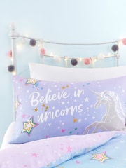 Bedlam Lilac Ombre Unicorn Glow in the Dark Duvet Cover Set - Image 3 of 6