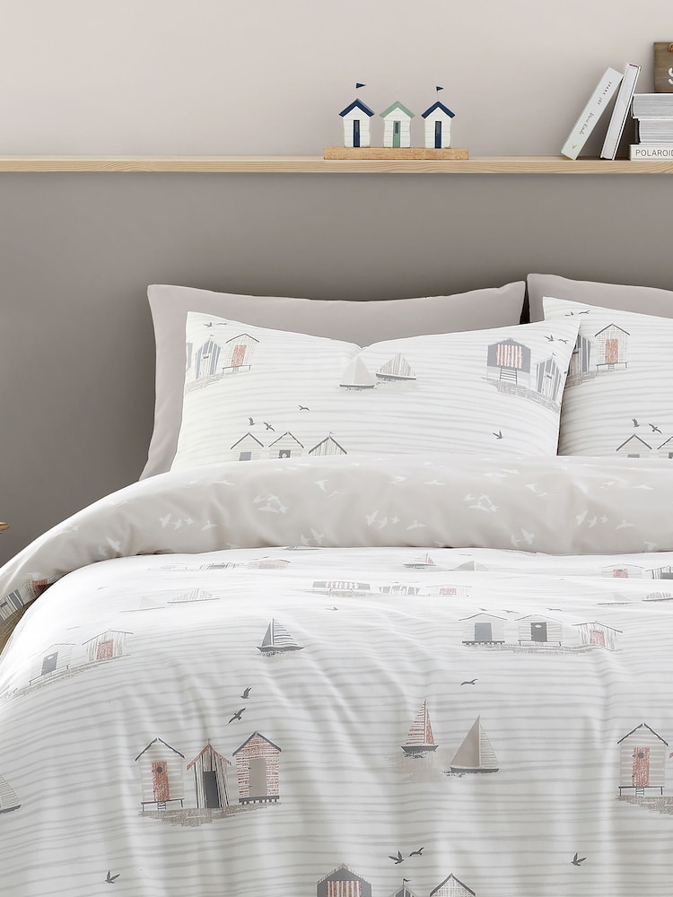 Fusion Beach Huts Easycare Duvet Cover Set - Imagen 2 de 3
