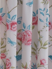 Dreams & Drapes Blue Amelle Lined Pair of Pencil Pleat Curtains - Image 3 of 4