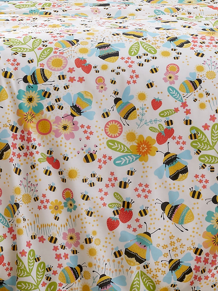 Fusion Ochre Buzzy Bee Easycare Duvet Cover Set - Image 3 of 3