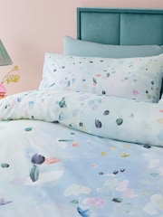 Appletree Duck Egg Alfresco 100% Cotton Duvet Cover Set - Image 2 of 6
