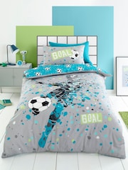 Bedlam Grey Goal Reversible Duvet Cover Set - Image 1 of 4
