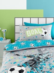 Bedlam Grey Goal Reversible Duvet Cover Set - Image 2 of 4