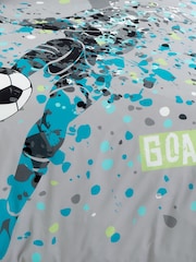 Bedlam Grey Goal Reversible Duvet Cover Set - Image 3 of 4