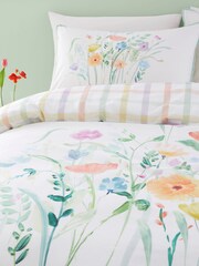 Appletree Multi Gardenia 100% Cotton Duvet Cover Set - Image 2 of 6
