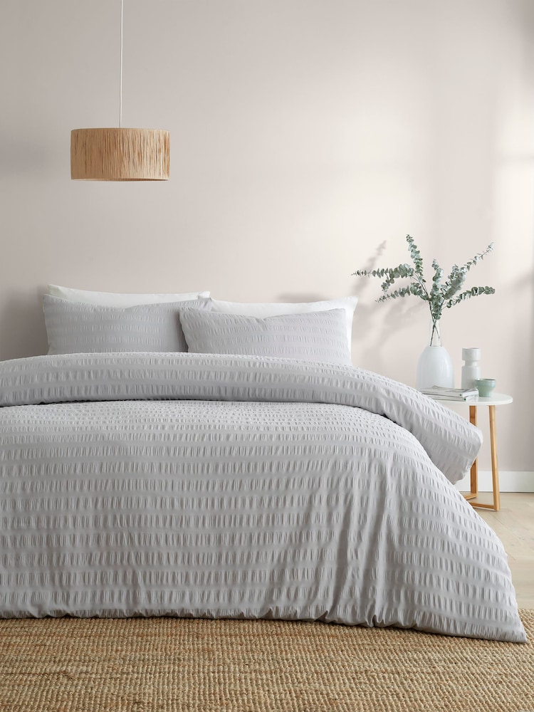 Serene Honley Seersucker Textured Duvet Cover Set - Image 1 of 3