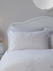 Serene Blush Decorative Heart Soft Touch Duvet Cover Set - Image 2 of 3