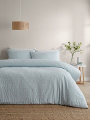 Serene Honley Seersucker Textured Duvet Cover Set - Image 1 of 3