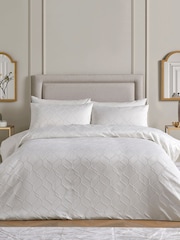 Soiree Ivory Montez Luxe Jacquard Duvet Cover Set - Image 2 of 4
