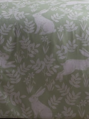 Dreams & Drapes Green Spring Rabbits Reversible Duvet Cover Set - Image 4 of 5