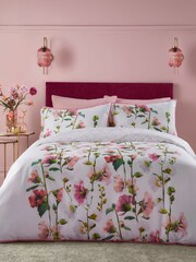 Soiree Pink Layla Luxury 500 Thread Count Duvet Cover Set - Image 5 of 5