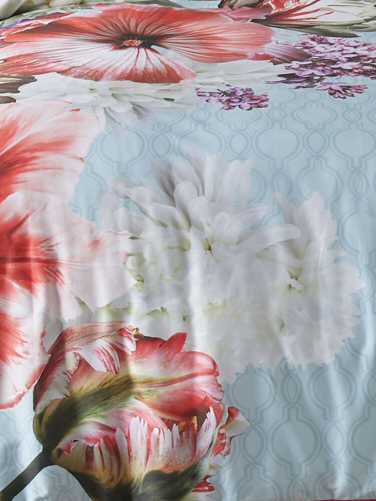 Laurence Llewelyn-Bowen Blue Mayfair Lady 200 Thread Count 100% Cotton Pure Duvet Cover Set - Image 4 of 4 Laurence Llewelyn-Bowen Blue Mayfair Lady 200 Thread Count 100% Cotton Pure Duvet Cover Set - Image 4 of 4