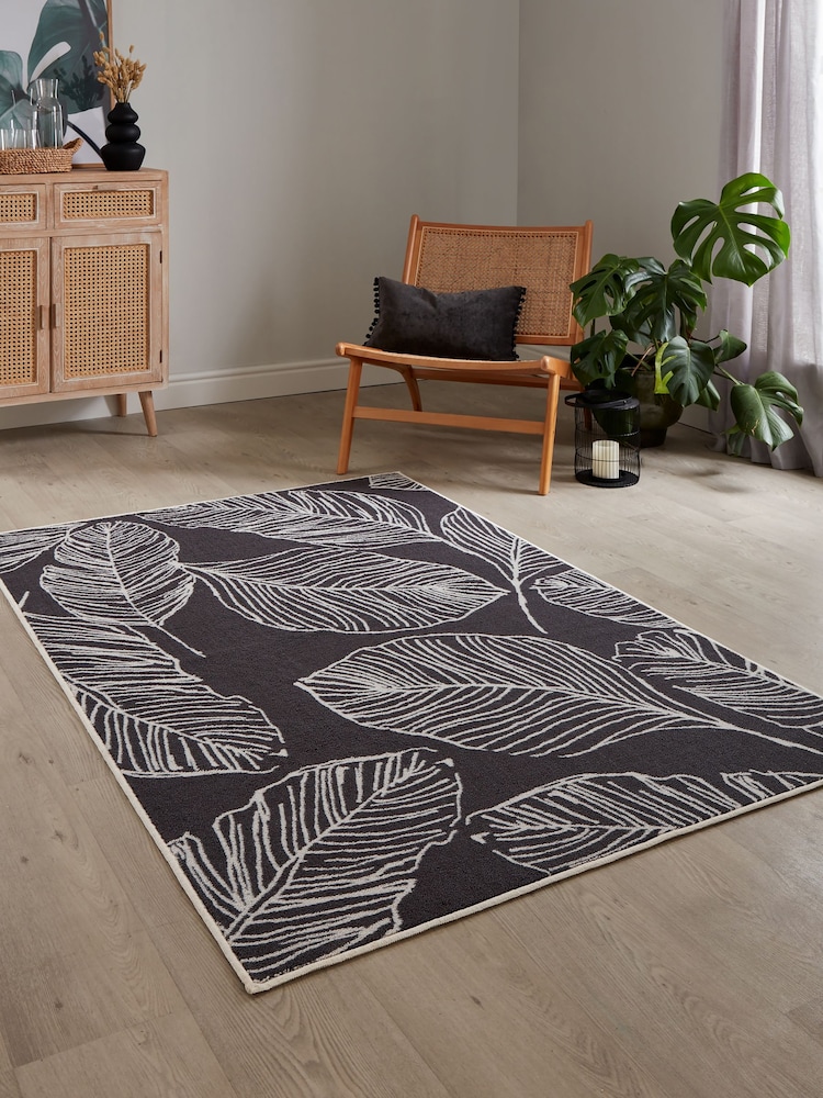 Fusion Charcoal Matteo Washable Rug - Image 1 of 2