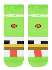 Character Green Minecraft Socks 3 Pack - Image 3 of 8