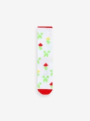 Character Green Minecraft Socks 3 Pack - Image 8 of 8