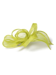 Aela Green Lime Bow Fascinator Clip - Image 4 of 4