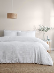 Serene Honley Seersucker Textured Duvet Cover Set - Image 1 of 3