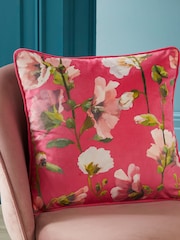 Soiree Pink Layla Luxe Velvet Filled Cushion - Image 2 of 6
