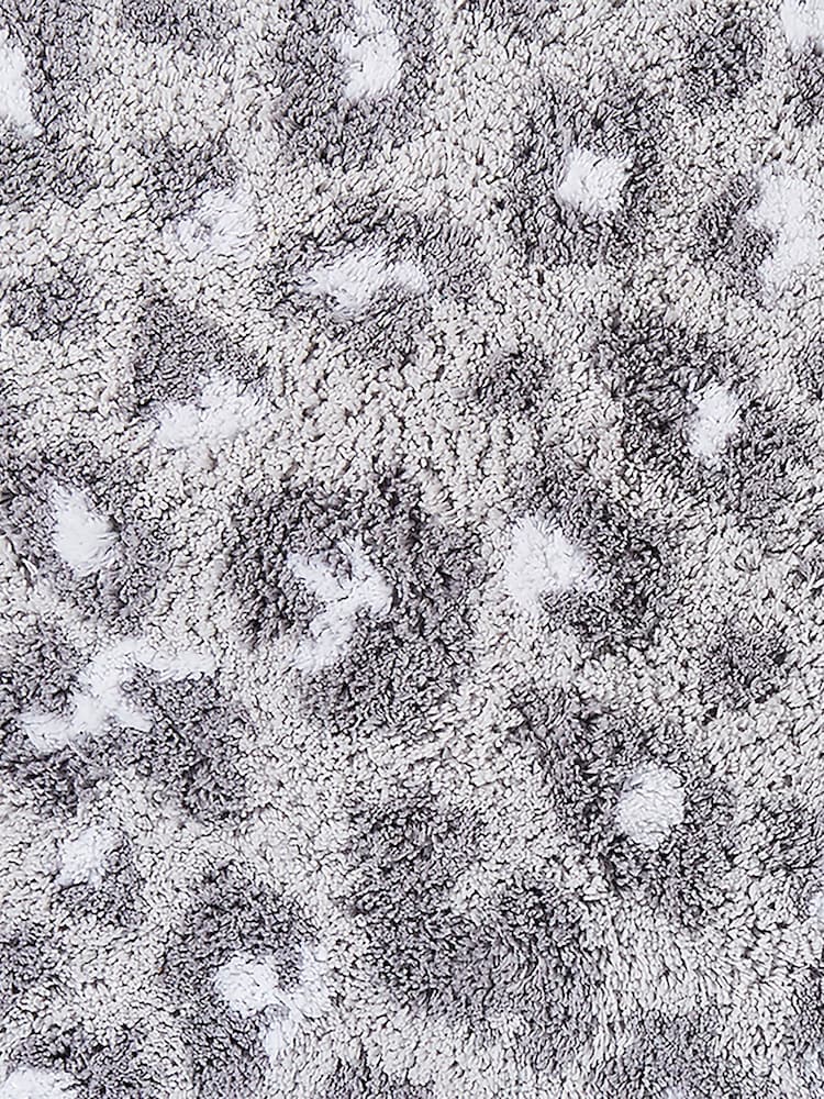 Fusion Grey 100% Cotton Animal Print Anti-Slip Bath Mat - Image 3 of 3