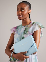 Ted Baker Blue Crinkie Crinkle Icon Pouch - Image 1 of 5