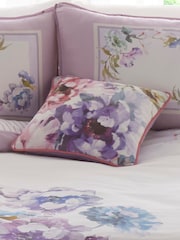 Appletree Mauve Purple Arley Luxe Velvet Filled Cushion - Image 1 of 5