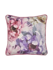 Appletree Mauve Purple Arley Luxe Velvet Filled Cushion - Image 2 of 5