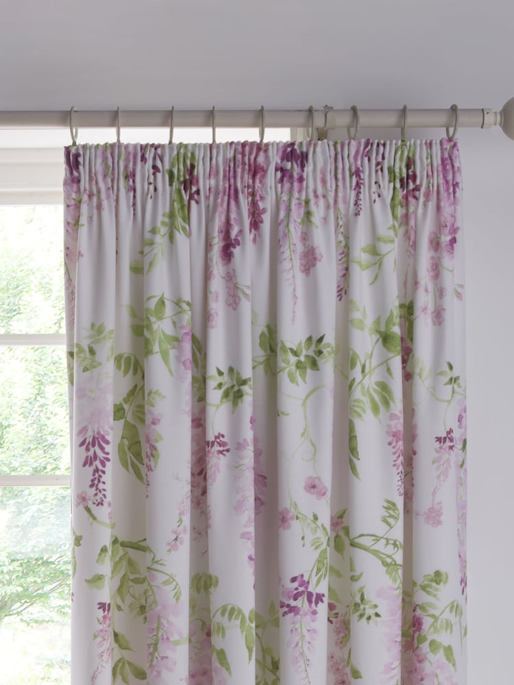 Dreams & Drapes Wisteria Lined Pair of Pencil Pleat Curtains - صورة 2 من 4 Dreams & Drapes Wisteria Lined Pair of Pencil Pleat Curtains - صورة 2 من 4