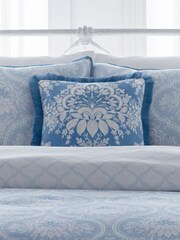 Appletree Blue Alexia Luxe Velvet Filled Cushion - Image 1 of 5