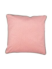 Soiree Coral Pink/Camel Brown Tropical Leopard Luxe Velvet Filled Cushion - Image 5 of 7